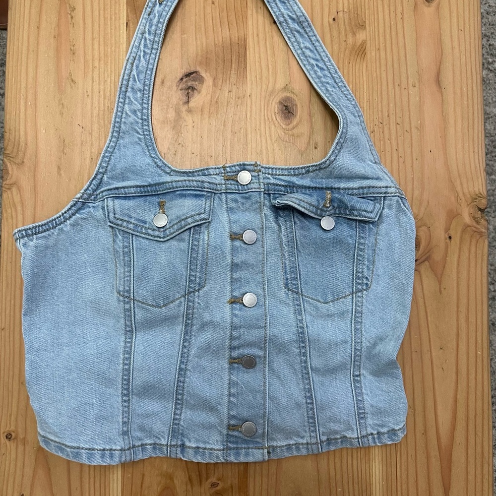 Universal Thread Light Blue Denim Top
